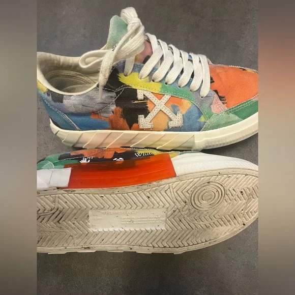 Off White Paint Splatter Sneakers… - Picture 10 of 14